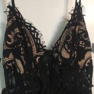 Black lace jumpsuit
